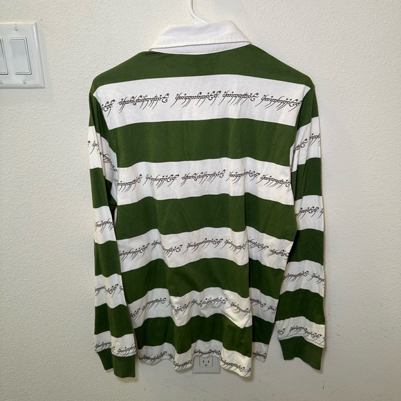 NWT Lord of the Rings Rugby Striped Unisex Embroidered Top - Picture 11 of 11